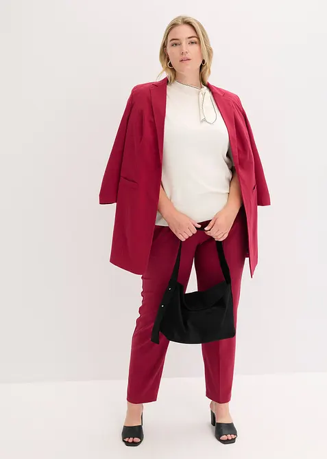 Pull on-bukse med press, bonprix