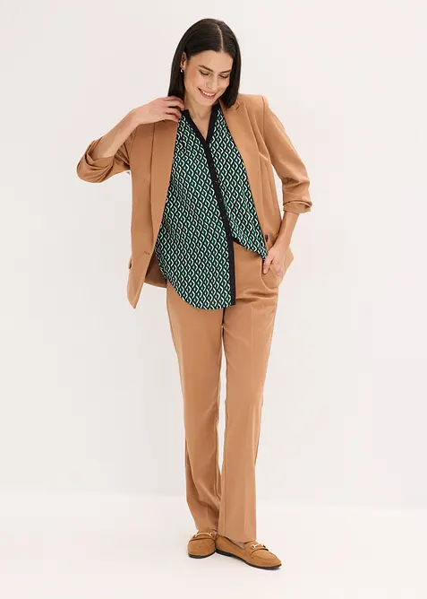 Blazer med draperte ermer, bonprix