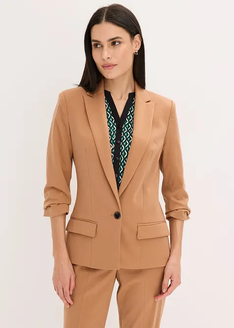 Blazer med draperte ermer, bonprix