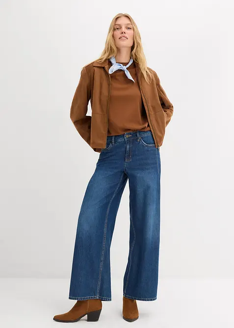 T-skjorte i formstabil, økologisk bomull, bonprix