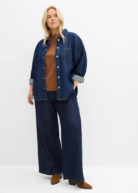 T-skjorte i formstabil, økologisk bomull, bonprix