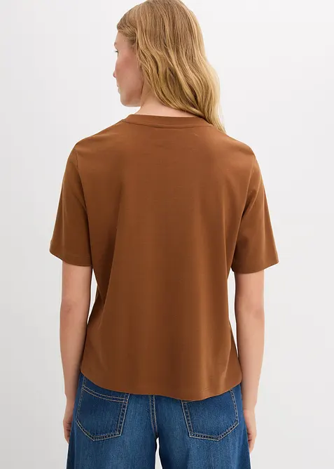 T-skjorte i formstabil, økologisk bomull, bonprix