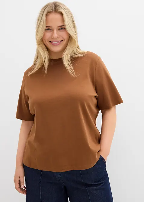 T-skjorte i formstabil, økologisk bomull, bonprix