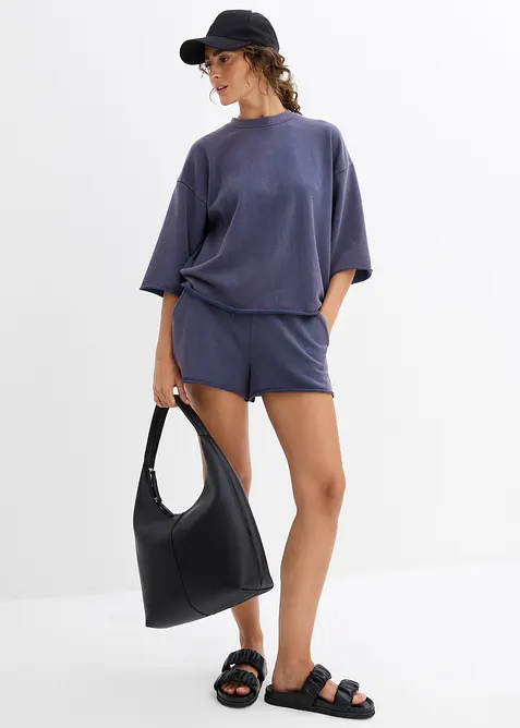 Oversized sweatshirt i myk bomullsmiks, bonprix