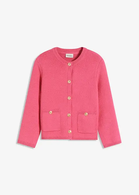 Cardigan i bomullsmiks, bonprix