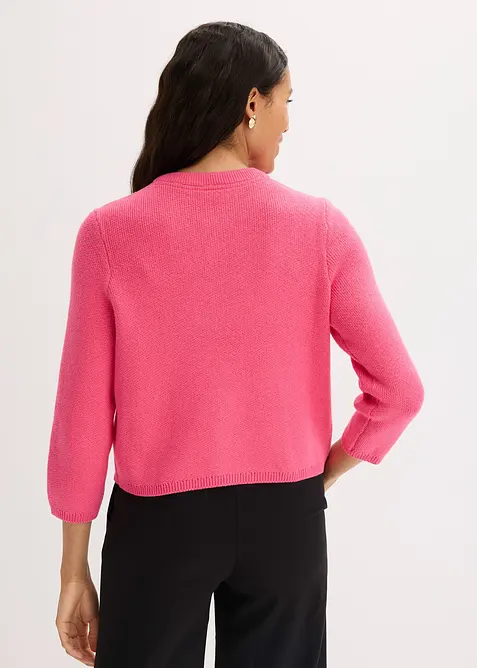 Cardigan i bomullsmiks, bonprix