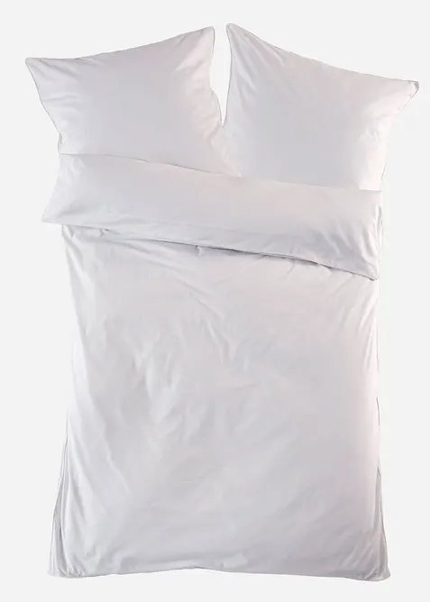 Sengesett i bomullslerret med passepoil, bonprix