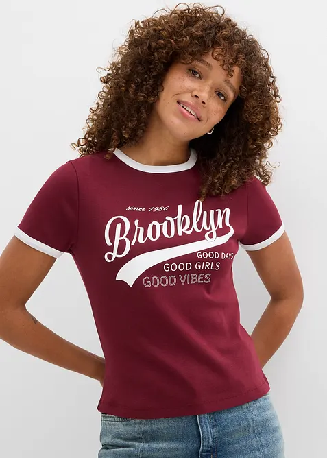 T-skjorte i 100% økologisk bomull, bonprix