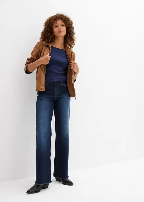 Oversized topp i 100% &oslash;kologisk bomull, bonprix