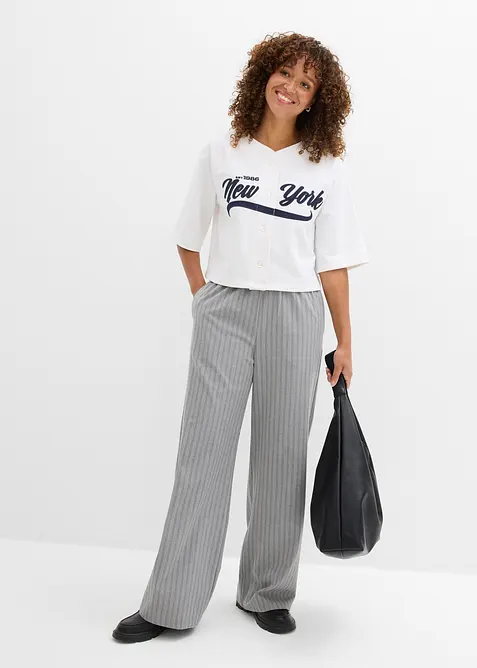 Oversized sweatshirt i myk bomullsmiks, bonprix