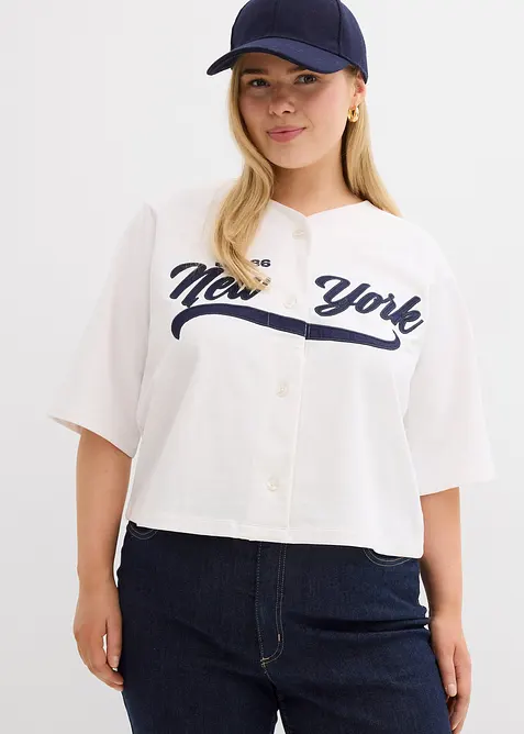 Oversized sweatshirt i myk bomullsmiks, bonprix