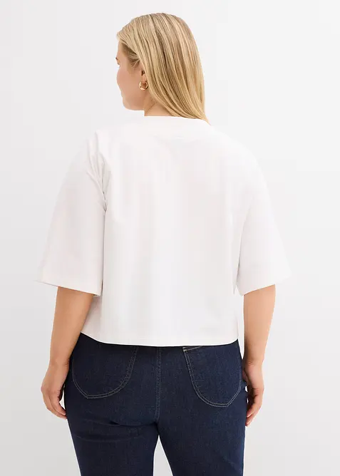 Oversized sweatshirt i myk bomullsmiks, bonprix