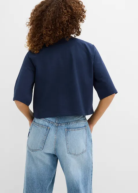 Oversized sweatshirt i myk bomullsmiks, bonprix