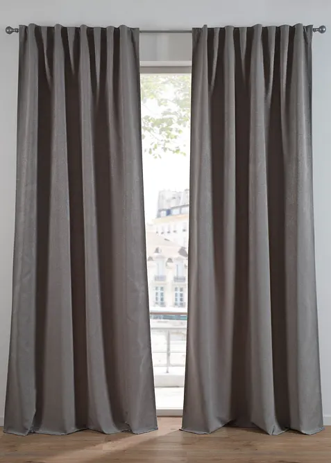 Mørkleggingsgardin i jacquard (1-pack), bonprix