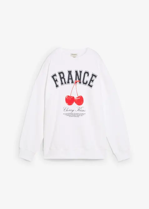 Oversized sweatshirt i 100% økologisk bomull, bonprix