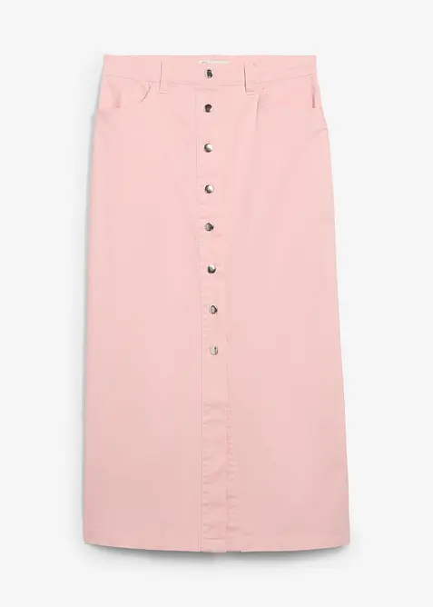 Midiskj&oslash;rt i twill, bonprix