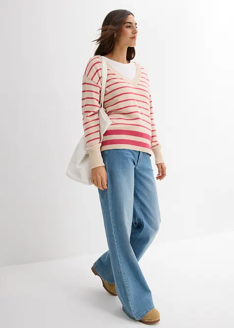 Genser i bomullsmiks, bonprix