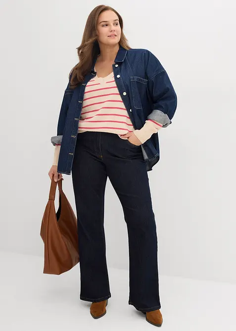 Genser i bomullsmiks, bonprix