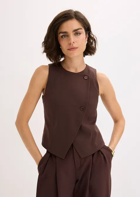 Vest i lett viskosemiks, bonprix