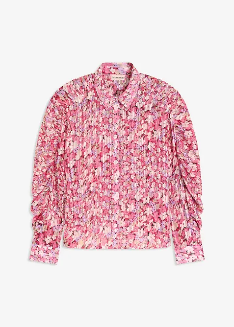 Skjorte med glittereffekt, bonprix