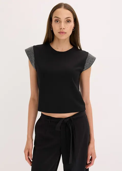 Topp med skulderputer, bonprix