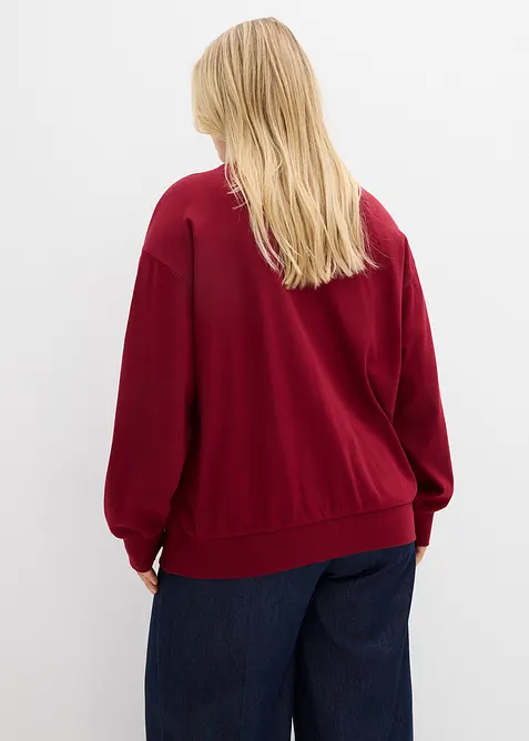 Sweatjakke av 100% bomull, bonprix