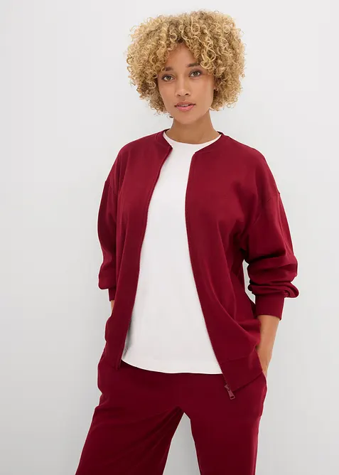 Sweatjakke av 100% bomull, bonprix