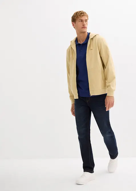 Stretch-poloskjorte i jersey, Slim Fit, bonprix