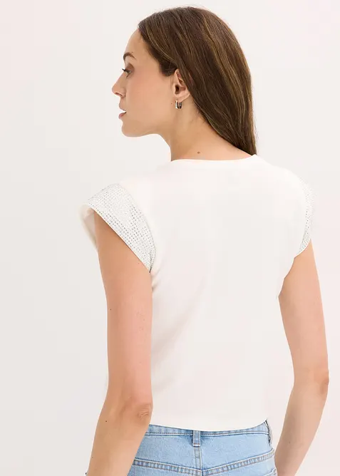 Topp med skulderputer, bonprix