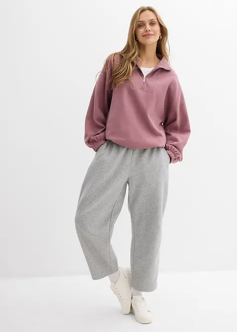 Oversized sweatshirt av økologisk bomull, bonprix