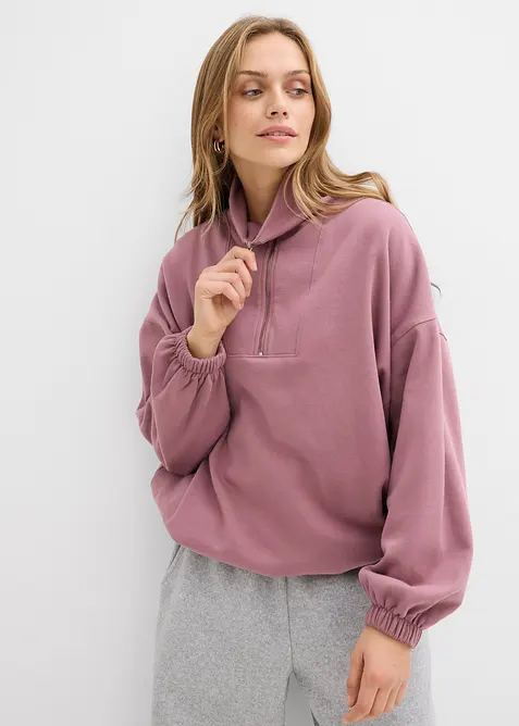 Oversized sweatshirt av økologisk bomull, bonprix