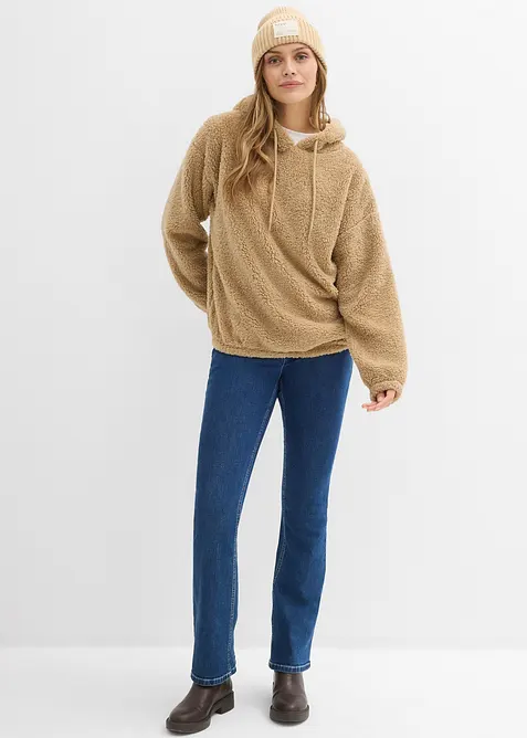 Fleecegenser av teddy, bonprix