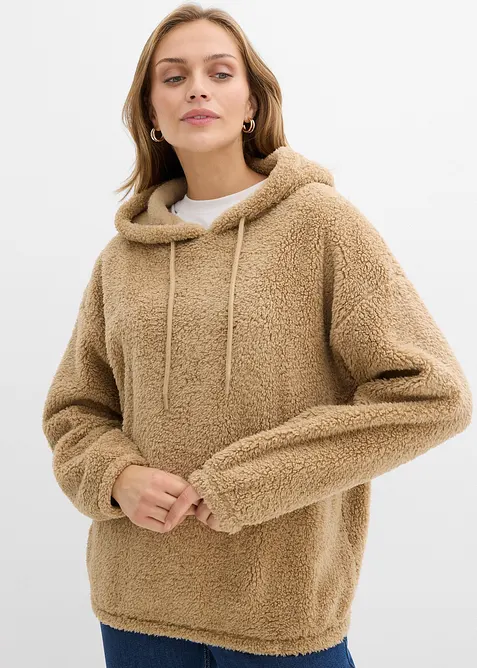 Fleecegenser av teddy, bonprix