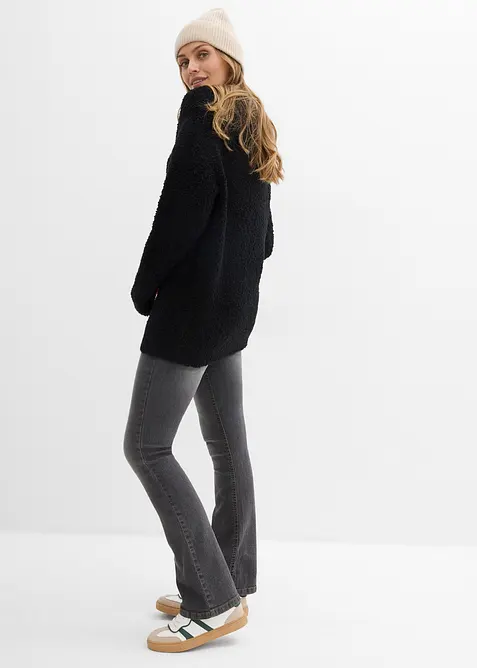 Oversized genser i fluffy garn, bonprix