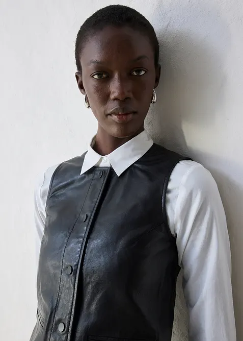 Vest av lammenappa, bonprix