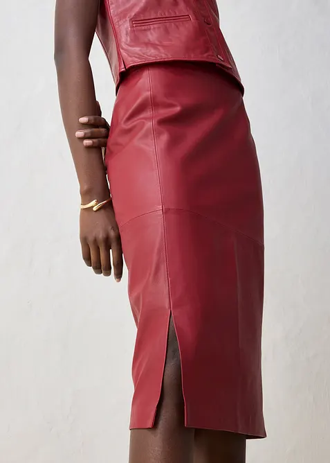 Skinnskjørt med splitt, bonprix