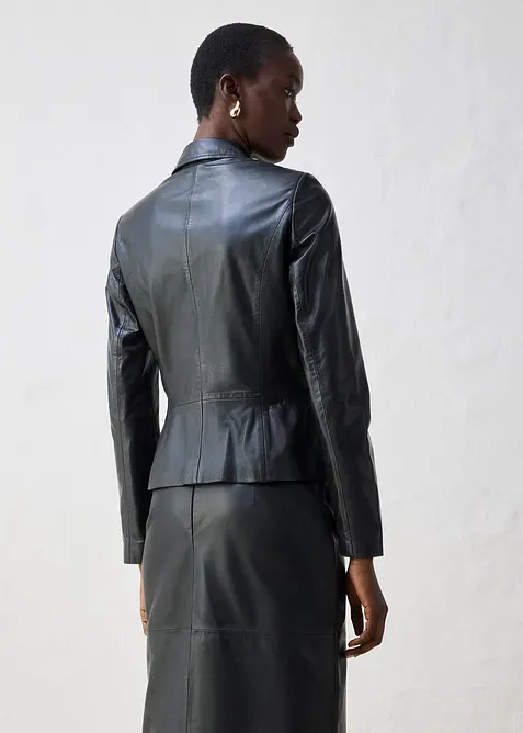 Kort blazer i lammenappa, bonprix