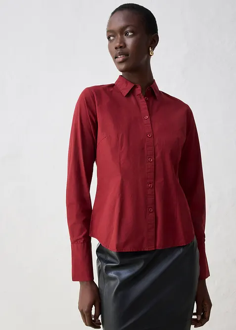 Skjorte med silke, bonprix