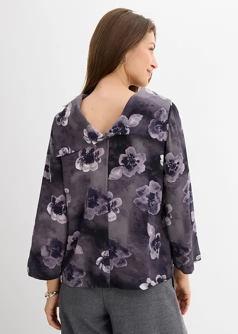Bluse av strukturert krepp, bonprix