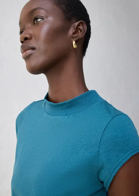 Topp med silke, bonprix