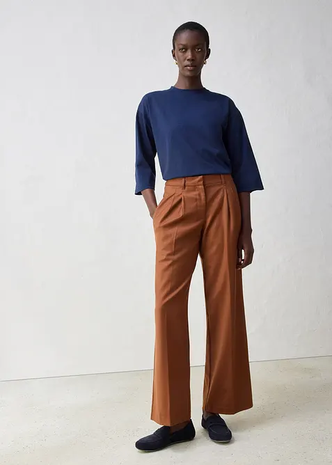 Topp med silke, bonprix