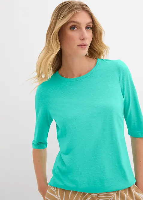 T-skjorte i 100% økologisk bomull (2-pack), bonprix