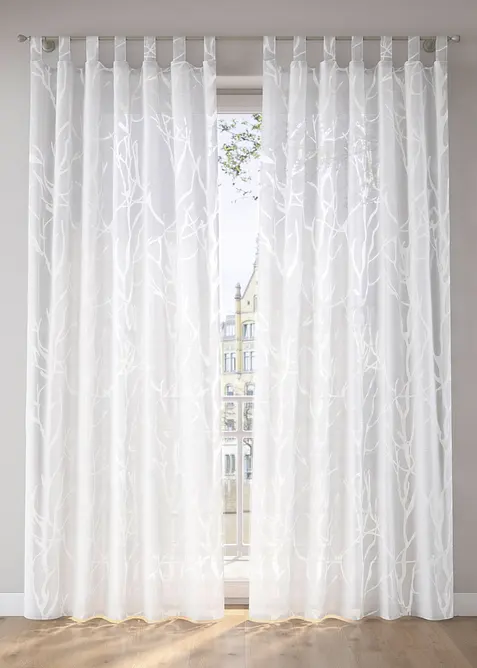 Gardin med etset m&oslash;nster, bonprix