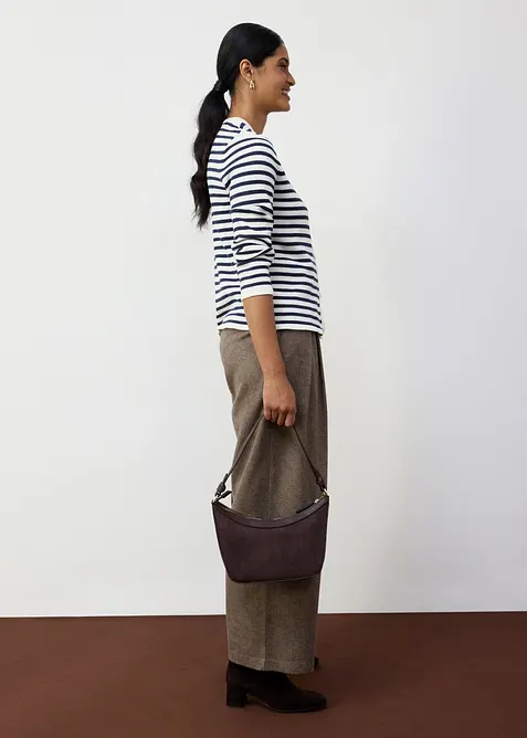 Strikkejakke med silkeandel, bonprix