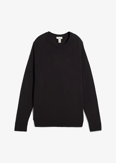 Genser i  bomullsmiks med struktur, bonprix