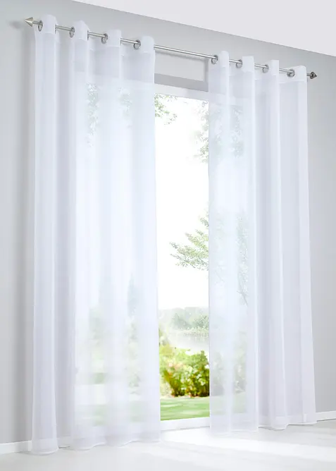 Gardin i fin batiststruktur (1-pack), bpc living bonprix collection