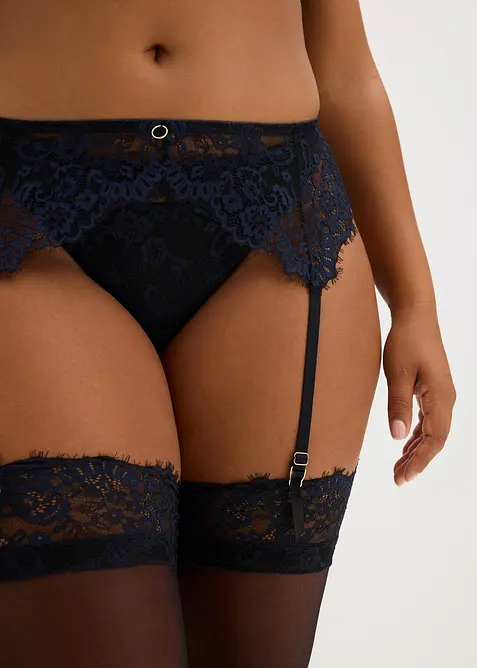 Strømpeholder i delikat Eyelash-blondemateriale, bonprix