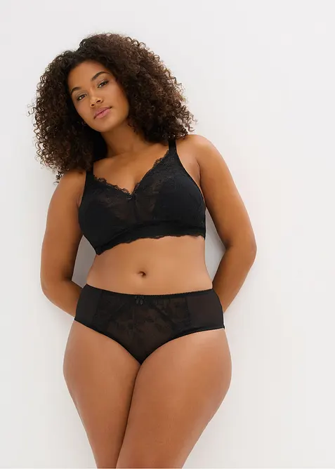 Bralette med broderi, bonprix