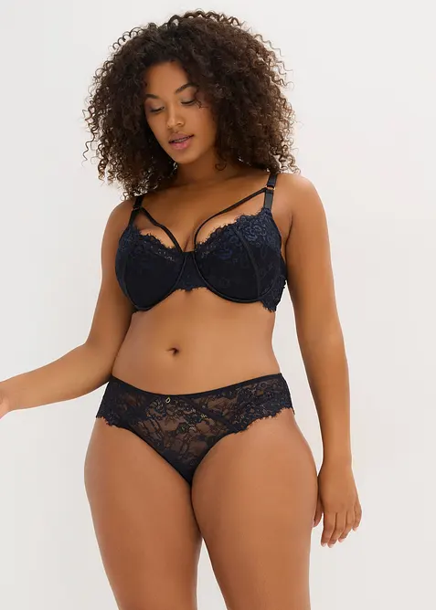 Hipstertruse i delikat Eyelash-blondemateriale, bonprix