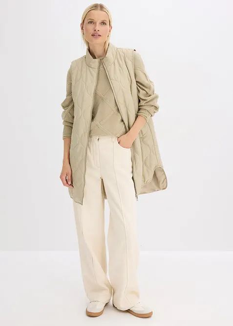 Genser med horisontalt flettemønster, bonprix